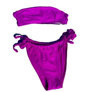 wild fable fuchsia bikini set, top-xsmall, bottoms-small, great condition